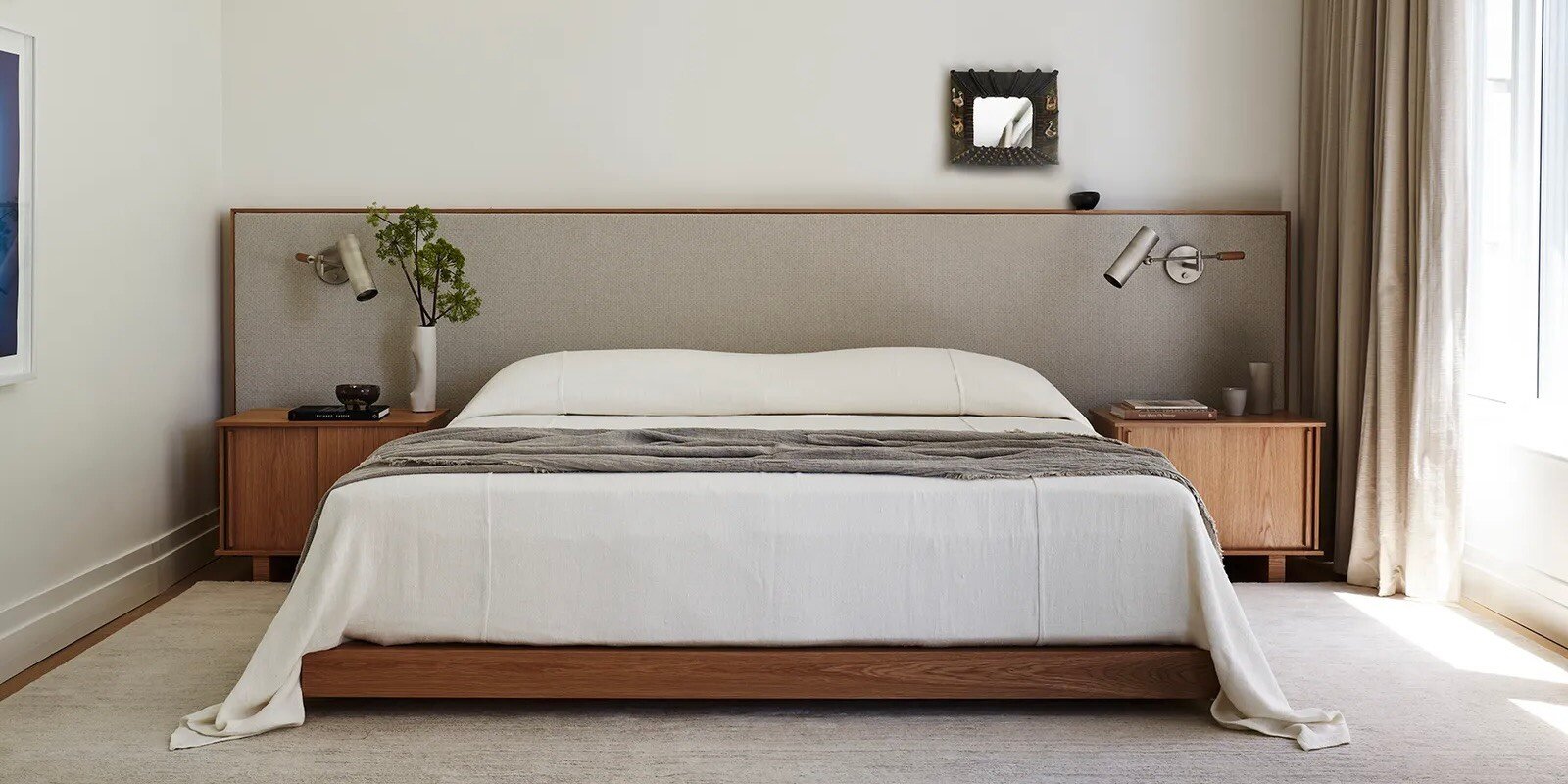 Recámara. Estilo mid century