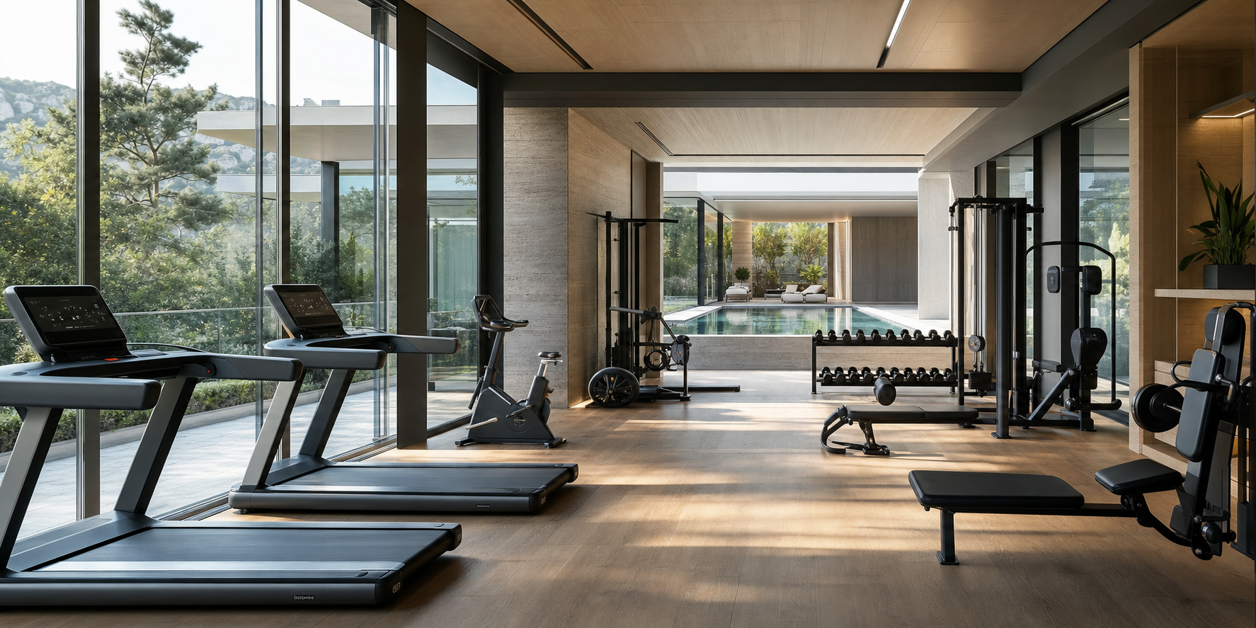 Luxury Modern Gym in HighEnd Residential Development