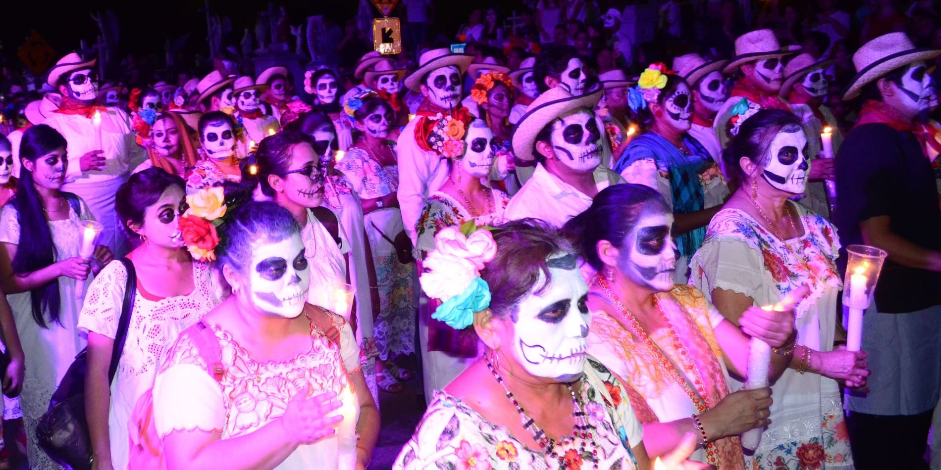 Paseo de las ánimas, en Mérida. Evento cultural.