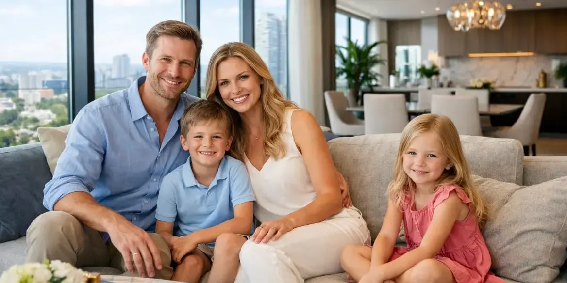 Familia rentando un departamento a largo plazo en Merida