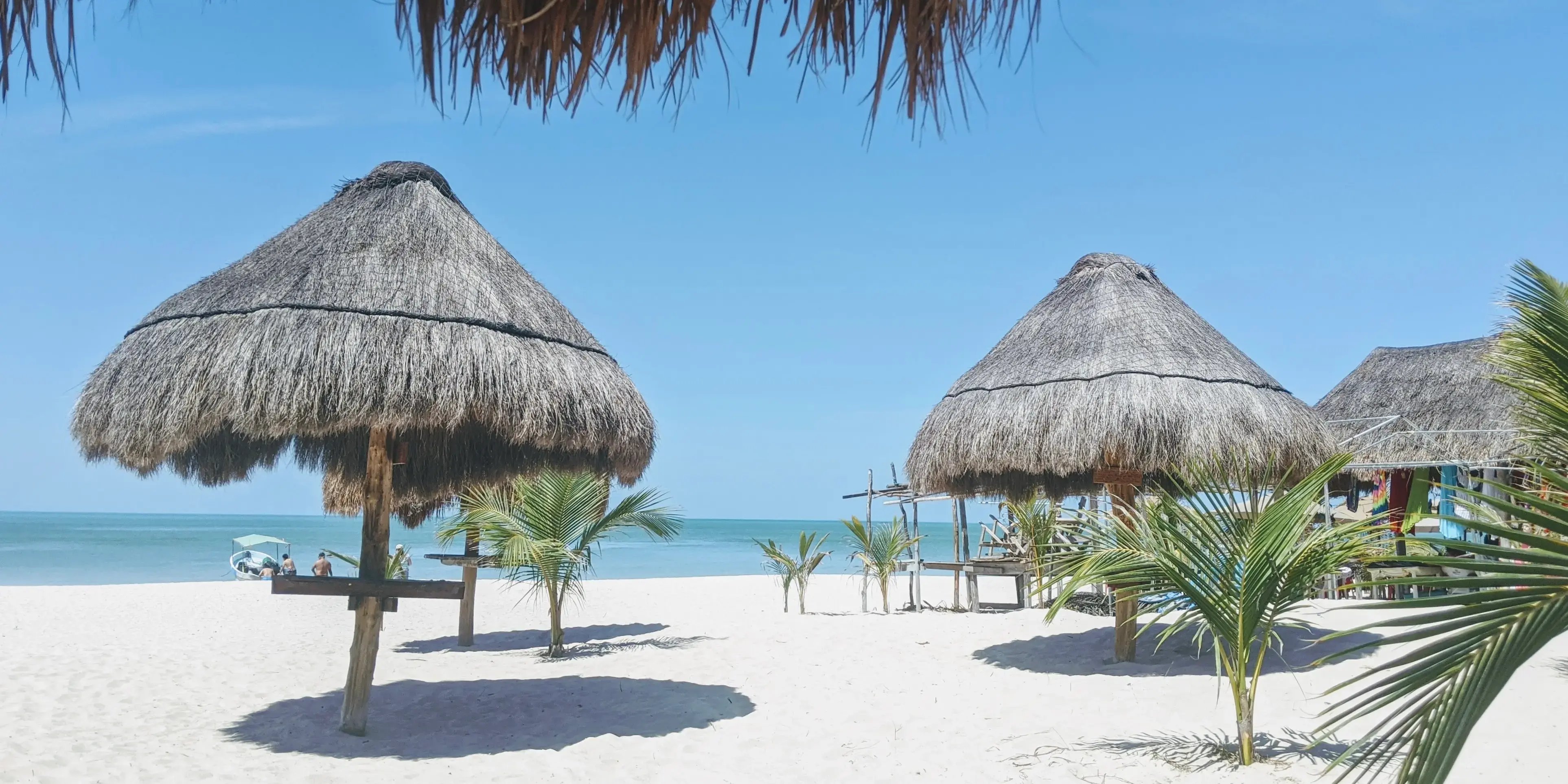 Paisaje playero de Celestun Yucatán México