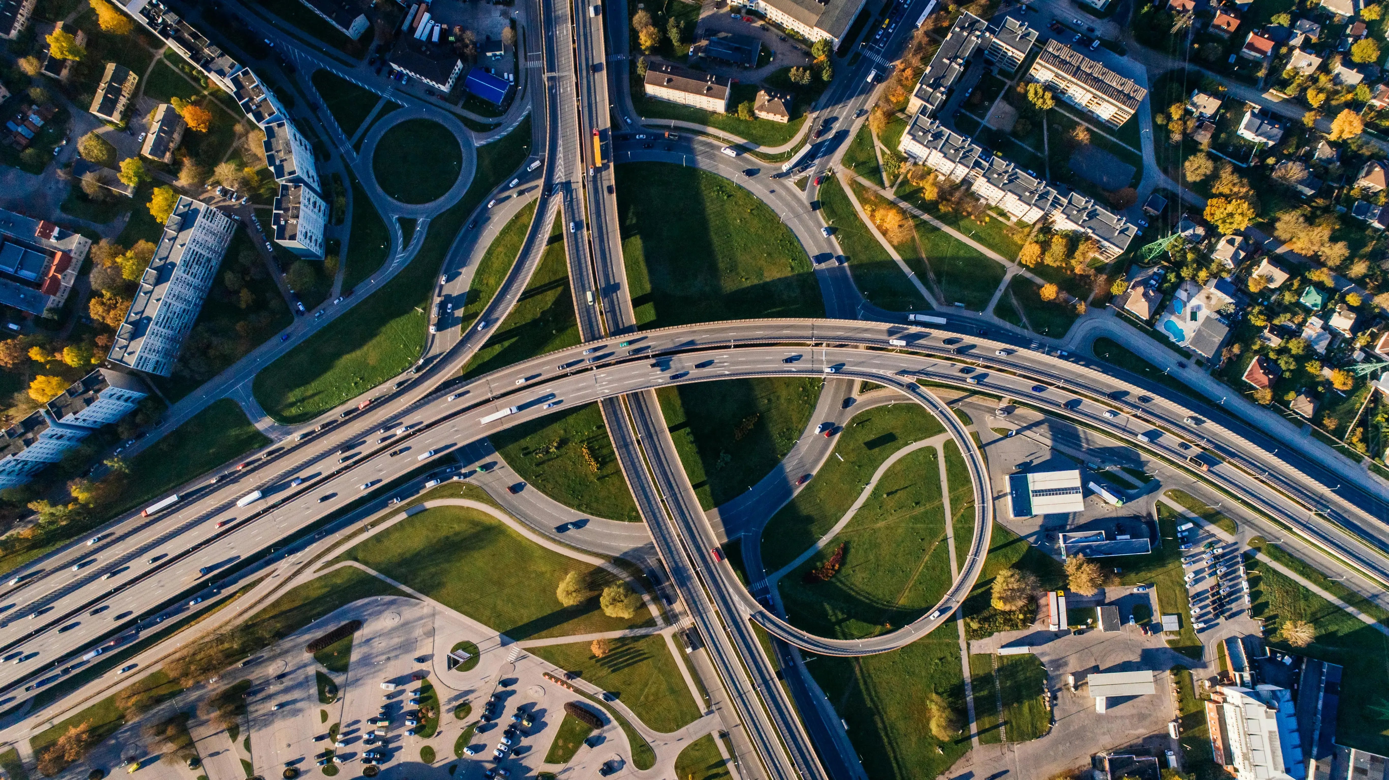 Carreteras de una ciudad. Smart city